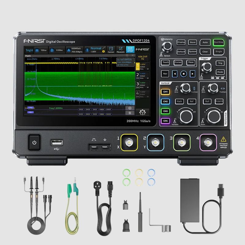 Fnirsi DPOF-1204 4ch 200 MHz Digital Phosphor Oscilloscope