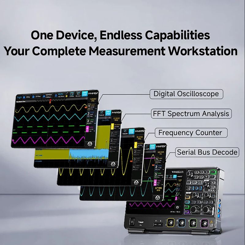 Fnirsi DPOF-1204 4ch 200 MHz Digital Phosphor Oscilloscope