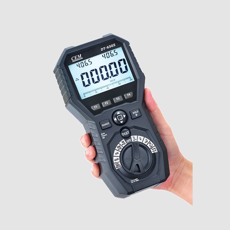 CEM DT-6505 Multimeter + Microohmmeter + 1000V Insulation Tester